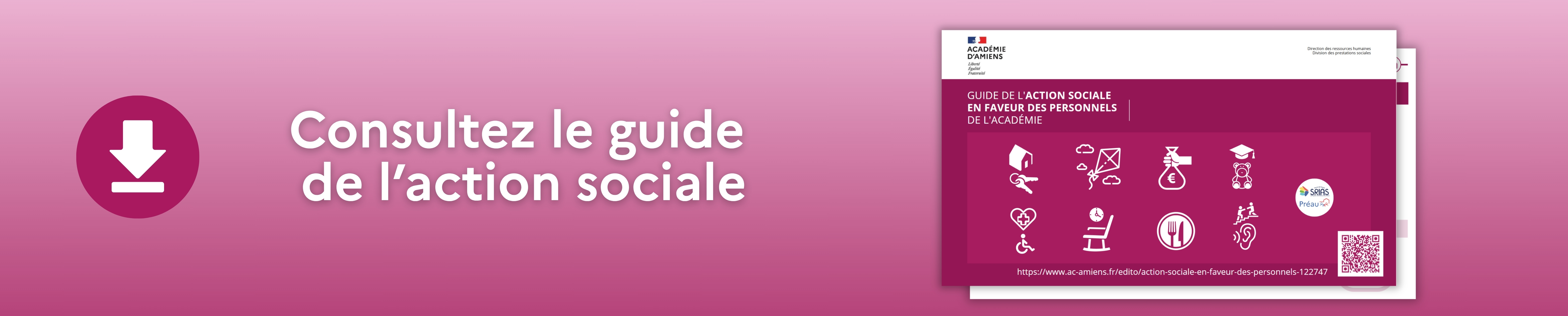 Consultez le guide de l'action sociale