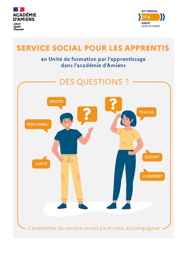 Service social pour les apprentis en unité de formation par l'apprentissage