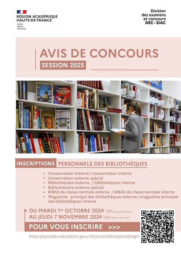 Concours et examens de personnels Académie d'Amiens