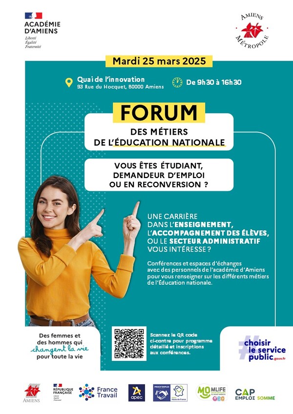 FORUM DES METIERS DE L'EDUCATION NATIONALE_affiche