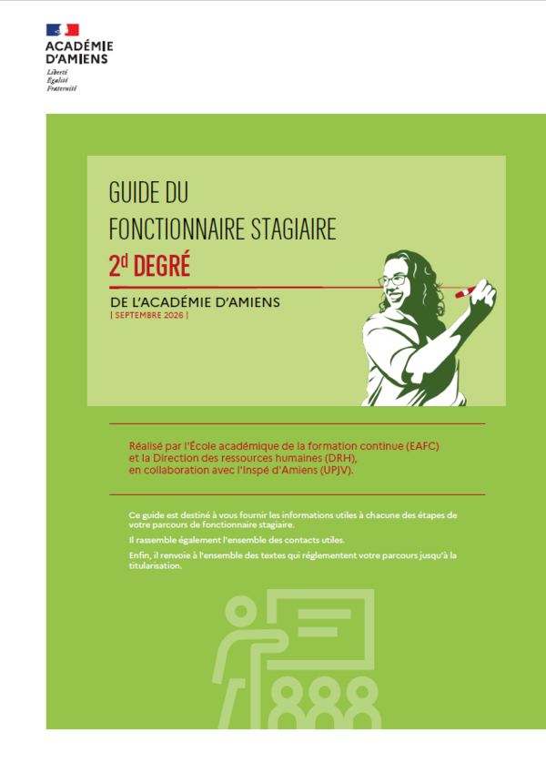 Guide du fonctionnaire stagiaire du second degré